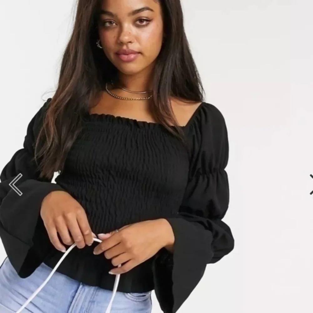 New Look shirred sleeve top Size 10